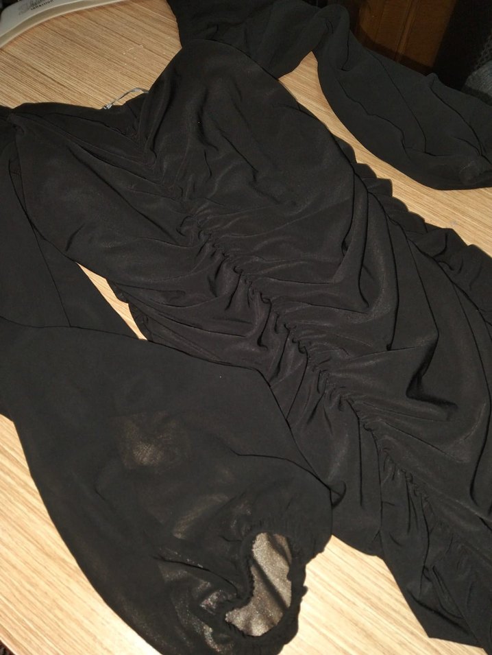 Drapeli Mini Elbise - Görsel 2