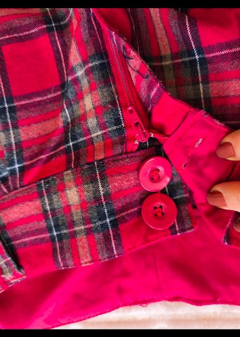 Mini Ekose Şort - Görsel 2