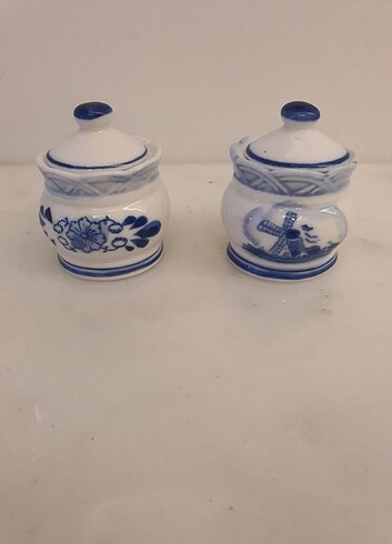 Hollanda Delft Blue Minyatür Şekerlik 