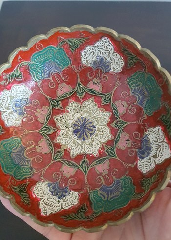 Mine İşçilikli Pirinç Kase - Görsel 5