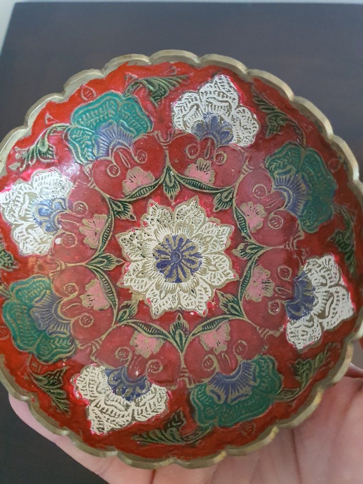 Mine İşçilikli Pirinç Kase - Görsel 5