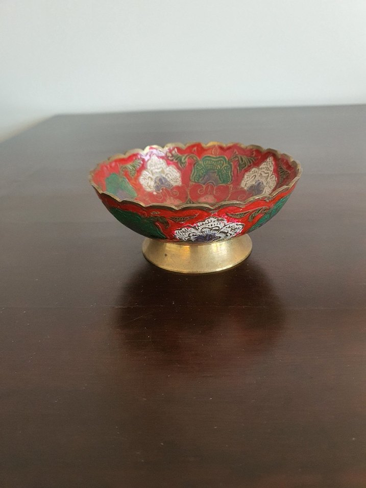 Mine İşçilikli Pirinç Kase - Görsel 2