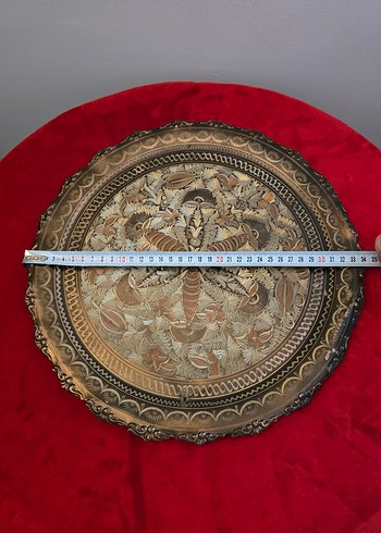 Bakır Duvar Tabağı 34 Cm - Görsel 5