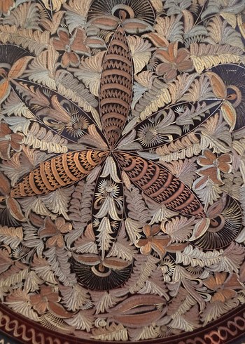 Bakır Duvar Tabağı 34 Cm - Görsel 3