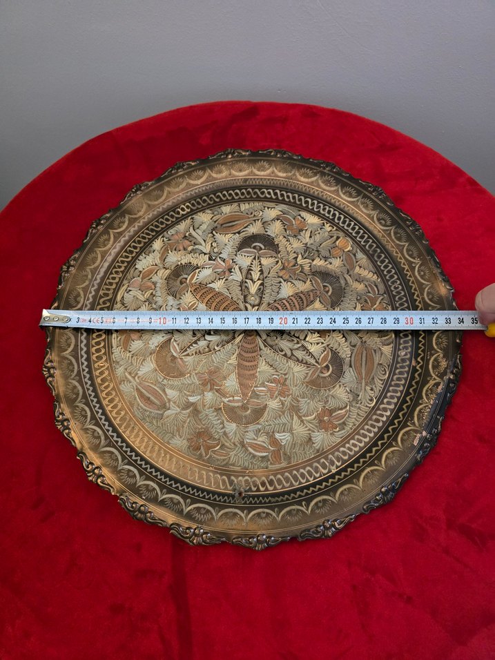 Bakır Duvar Tabağı 34 Cm - Görsel 5