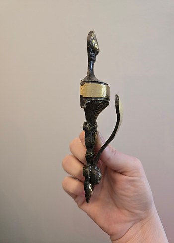 Vintage Pirinç Perdelik / Askı - Görsel 8