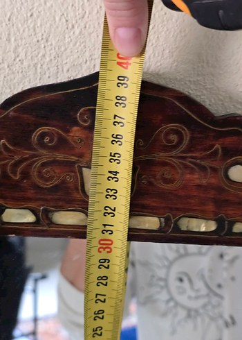 Sedef ve Pirinç Kakma Ahşap Ayna - Görsel 5