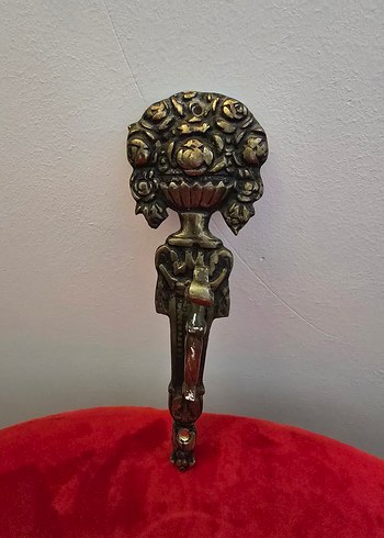 Vintage Pirinç Perdelik / Askı - Görsel 7