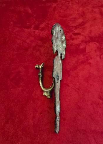 Vintage Pirinç Perdelik / Askı - Görsel 8