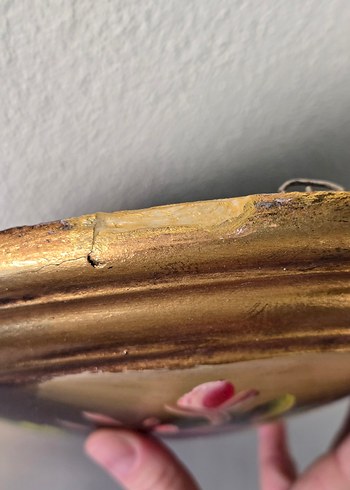 Antika Bombeli Yağlı Boya Tablo - Görsel 5