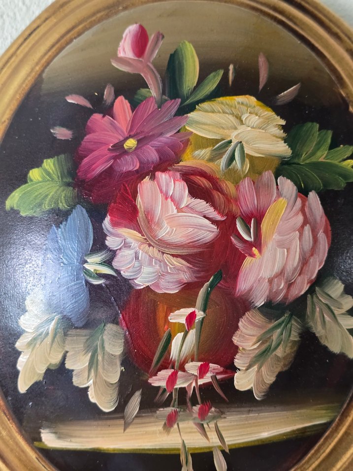 Antika Bombeli Yağlı Boya Tablo - Görsel 3