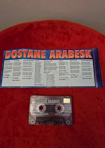 Acılı Dostane Arabesk Dönem Kaset - Görsel 4