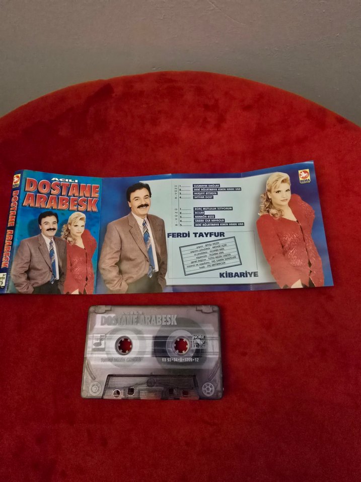 Acılı Dostane Arabesk Dönem Kaset - Görsel 3