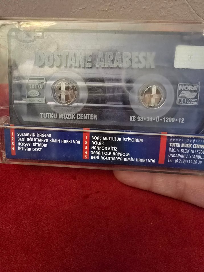 Acılı Dostane Arabesk Dönem Kaset - Görsel 5