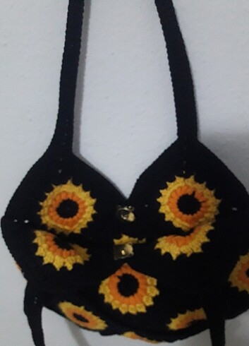 Diğer Ay çiçeği modelli çanta