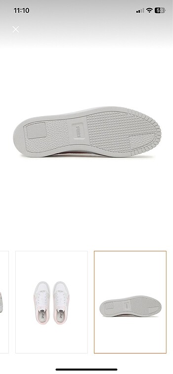 38 Beden beyaz Renk Puma Carına Street