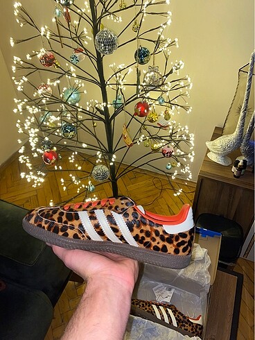38,5 Beden Samba Preloved Red Leopard | JI2734