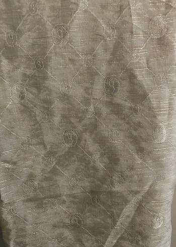 Bej Gri Keten Bohem Kadın Şal - Görsel 2