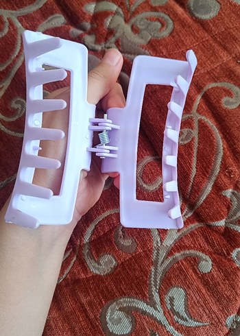 Beden lila Plastik Saç Tokası