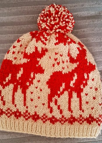 Renkli Örgü Kadın Bere - Görsel 2