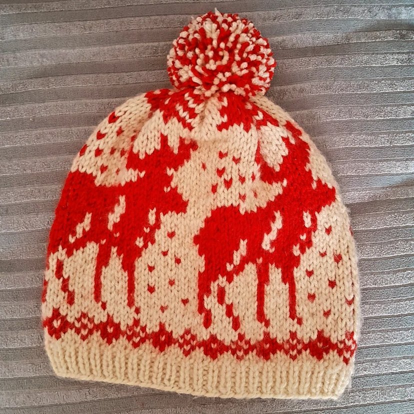 Renkli Örgü Kadın Bere - Görsel 2