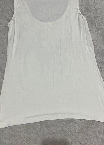 Boncuk Detaylı Beyaz Kadın Atlet - Görsel 2