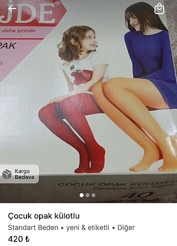 Çocuk opak çorapları