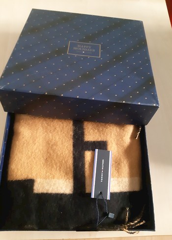 Tommy Hilfiger Kahverengi Baskılı Erkek atkiVelcro