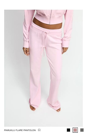 m Beden ZARA Eşofman Pantolon Pembe