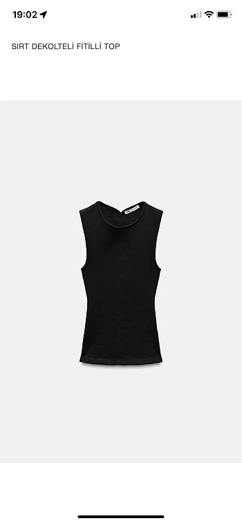 Zara Sırt Dekolteli Crop