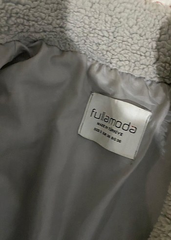 Gri Kadın Peluş Sıcak Ceket - Görsel 2