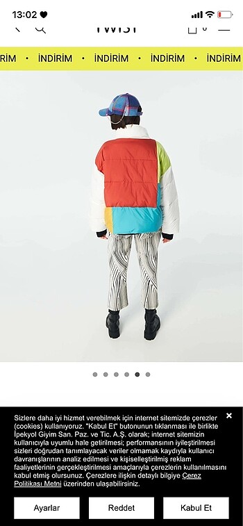 Twist Twist colorblock mont