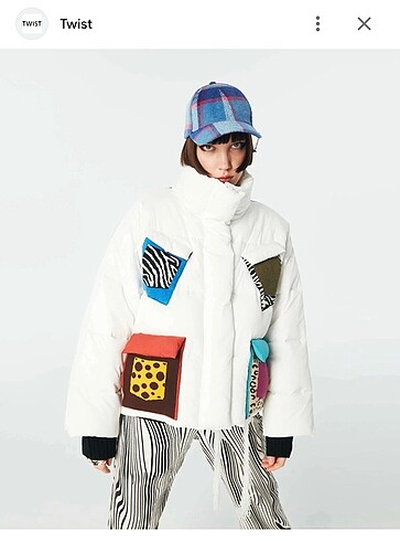 Twist colorblock mont