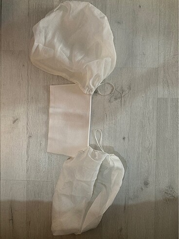 Zara balon kol crop bluz