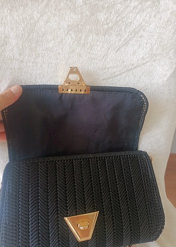 Diğer Zincir Detaylı Siyah Kadın Çanta