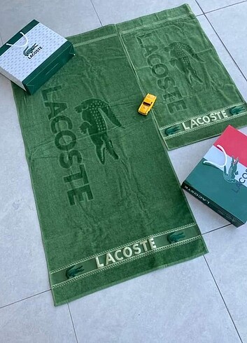 Lacoste yeşil havlu set #havlu #bornoz#ceyiz
