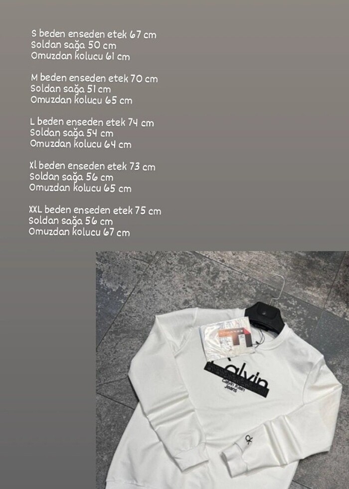 Calvin Klein sweat #kazak #calvin - Görsel 2