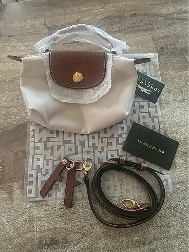 LONGCHAMP KE PLİAGE MİNİ POUCH KREM