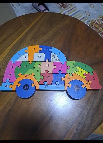 ahsap araba puzzle