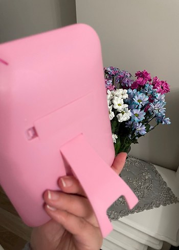 Beden pembe Renk Pembe Dokunmatik LED Masaüstü Makyaj Aynası