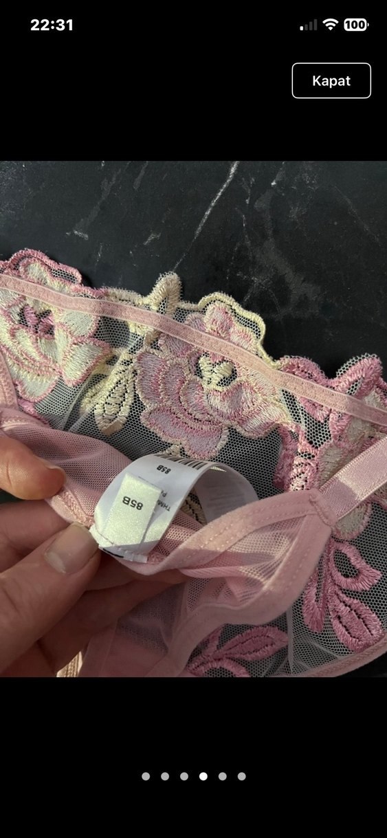 Pembe Nakışlı Bohem Bralet Takımı - Görsel 4