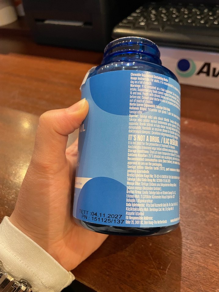 Vita Ceel Saç ve Tırnak Vitamini Sakızları 55li - Görsel 3