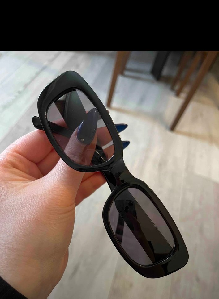 Kadın Siyah Minimalist Gözlük - Görsel 2