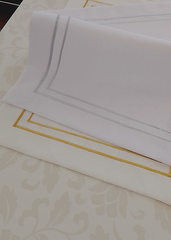 Amerikan servis gümüş ve Gold detaylı 6 adet - Görsel 10