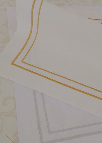 Amerikan servis gümüş ve Gold detaylı 6 adet - Görsel 8