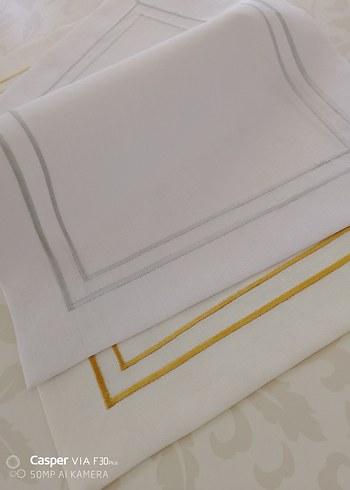 Amerikan servis gümüş ve Gold detaylı 6 adet - Görsel 2