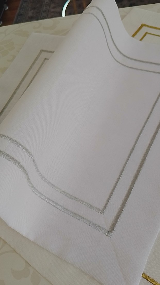 Amerikan servis gümüş ve Gold detaylı 6 adet - Görsel 5