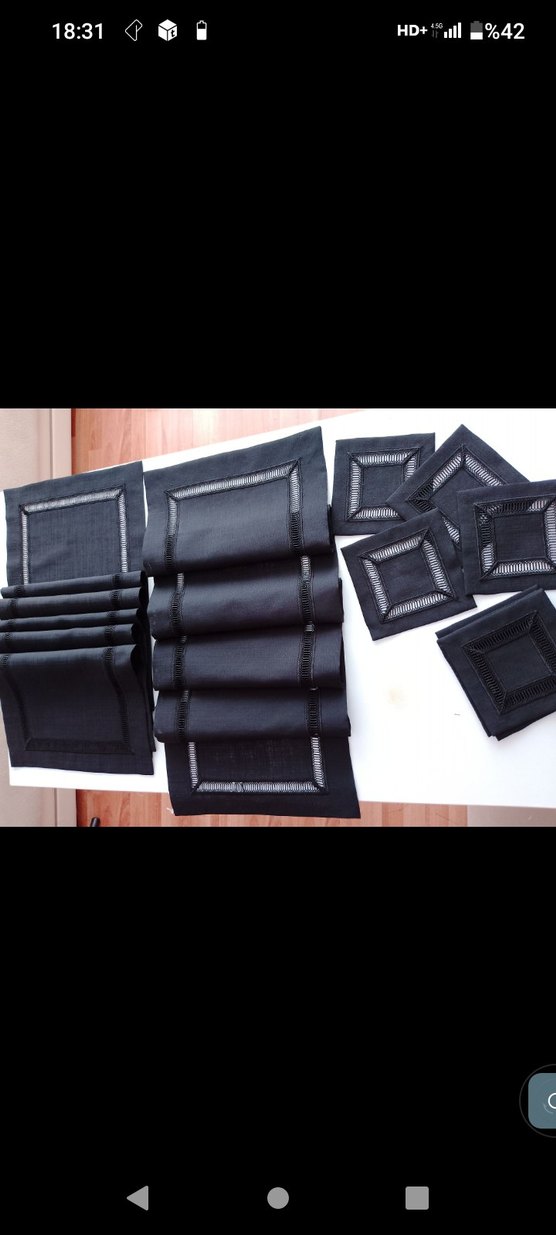 Amerikan servis kolberli 6 adet siyah - Görsel 3