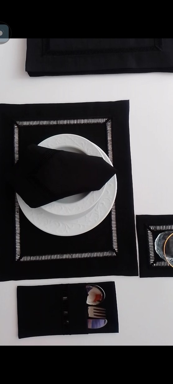 Amerikan servis kolberli 6 adet siyah - Görsel 4