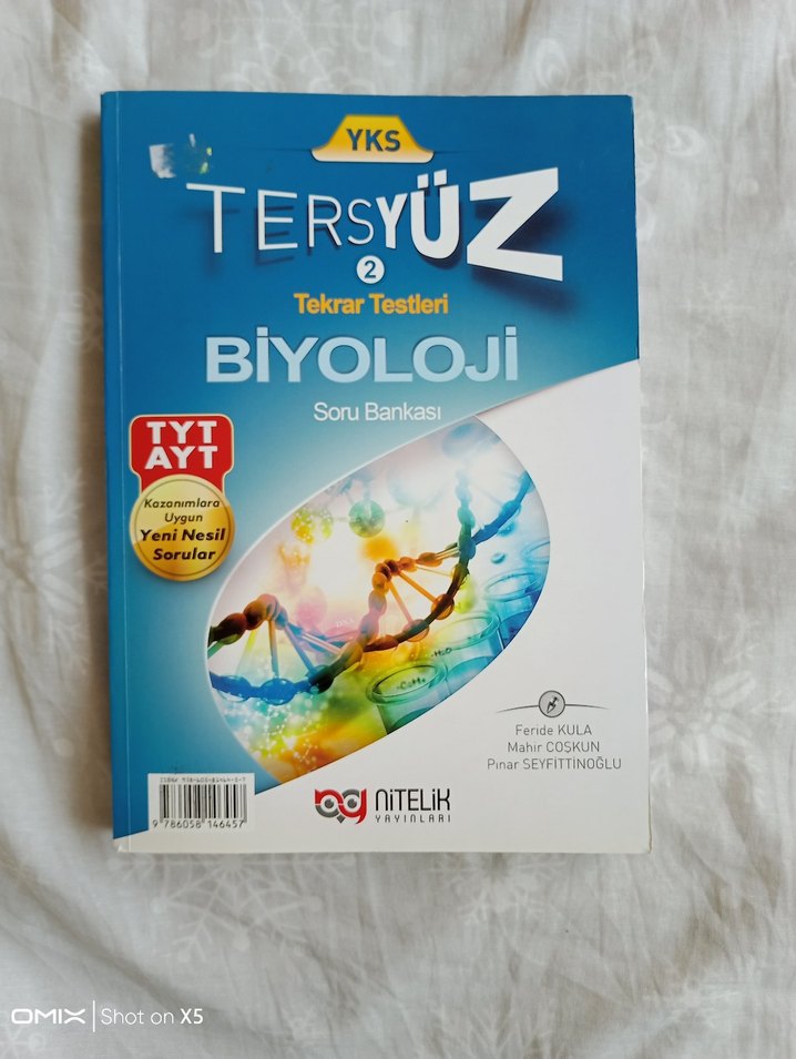 TERS YÜZ Biyoloji Konu Testleri Soru Bankası - Görsel 2